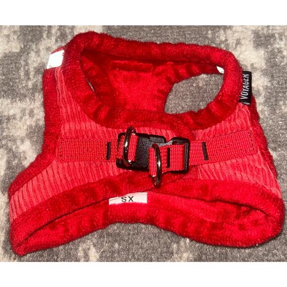Voyager Step In Red Corduroy Dog Harness XS - Picture 3 of 3